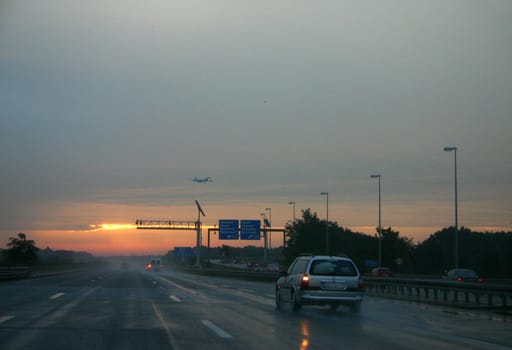 (Highway or motorway or turnpike or autobahn) and lane