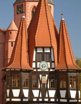Detail of Michelstadt Town Hall