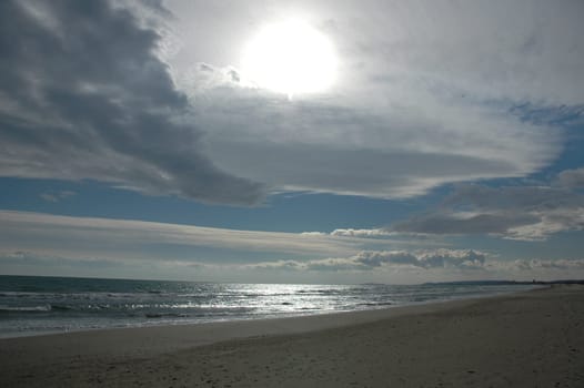 Clouds and sea