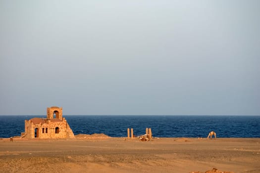 Desert dwelling with sea view
