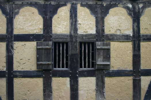 Half-timbered wall