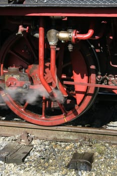 Steam locomotive wheel