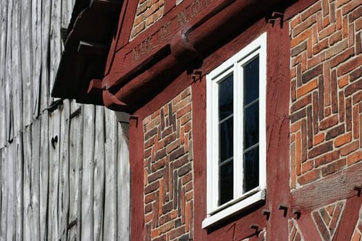 Half-timbered gables