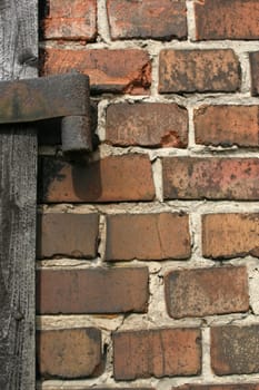 Bricks and hinge