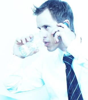 Thirsty on the phone