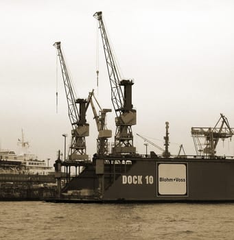 Port of Hamburg on Friday,29.04.