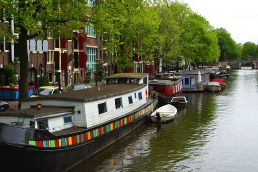 In the canals of Amsterdam...