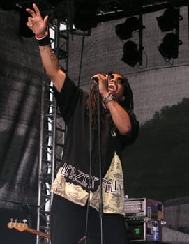 Kieler Woche 2003. On the Mobil Com. stage.