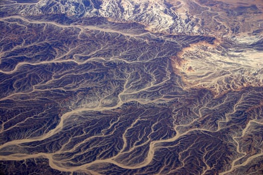 Egyptian desert,aerial view