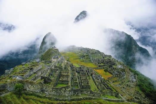 Peru trip 1993 Data up to poster size available The phenomenal Inca site of Machu-Pichu on the Urubamba River in the Peruvian Andes