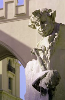Satyr at Karlstor in Munich