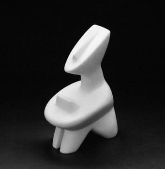 The figures from the Cyclades in Greece are unique. Whatever they represent,the modern style is astounding. Because the works of art are dated to 4500 v.Ch. A "Stone Age Picasso"" was probably at work here."