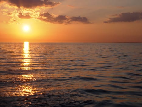 8:58 p.m. - All good things come in threes. Here is the introduction to the sunset on the Baltic Sea. Now it's over,at least for the time being  -)