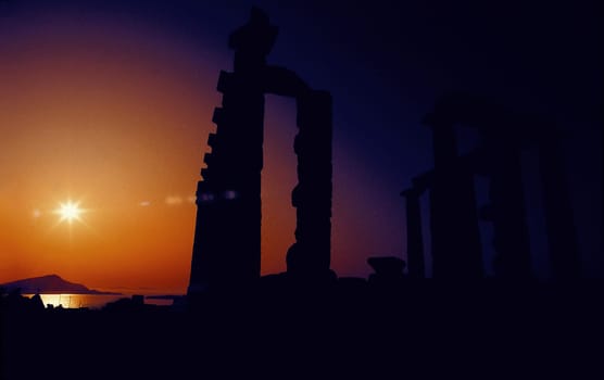 Temple of Poseidon in Greece