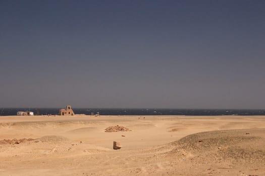 Desert dwelling with sea view,Egypt