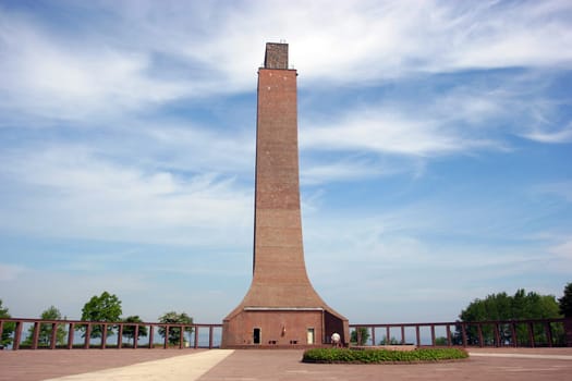 Memorial in Laboe,in memory of the fallen sailors. Near Kiel,Baltic Sea