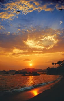 Sunset in Acapulco