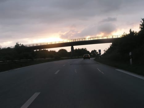 Photographed while driving.