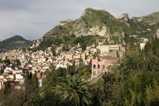 View of the village from the Teatro Greco