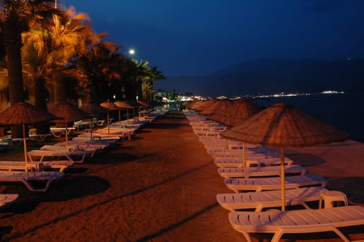 Beach at night