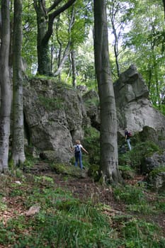 Rock formations in the Ith,near Harden (near Eschershausen)