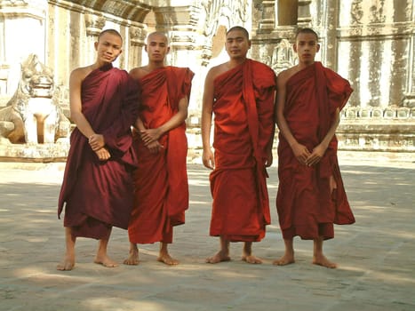 Monks in Bagan
