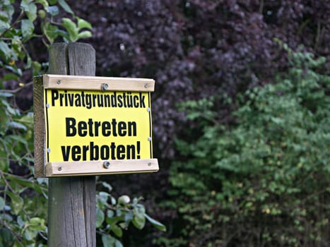no trespassing
