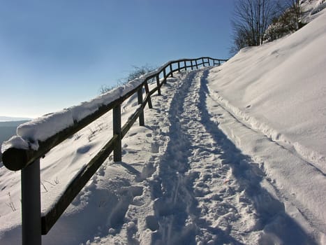 upwards