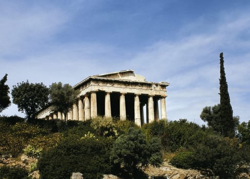 Greek temple near the Acropolis.