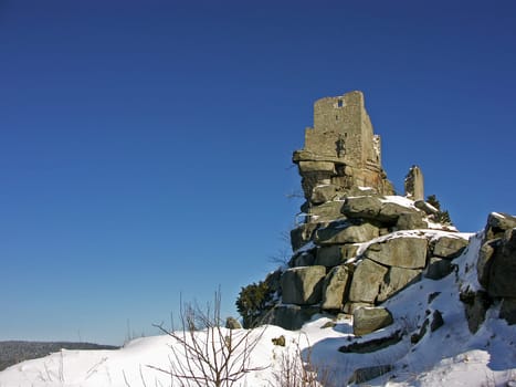 Flossenbürg castle ruins
