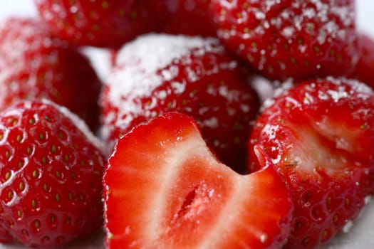 Strawberries with sugar