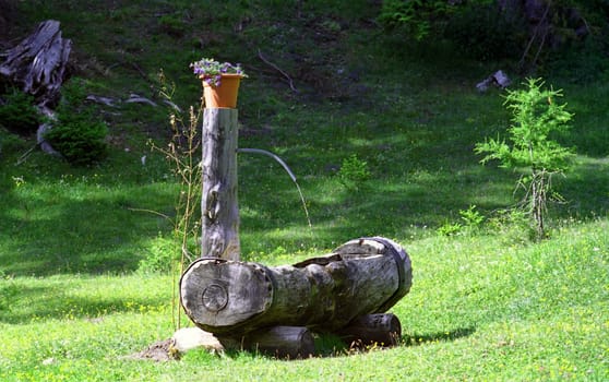 Refreshment on the mountain