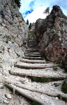 Steep uphill