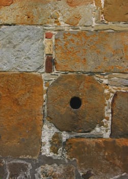 ... Seen on an old wall,..... and also just discovered,the round is not really round at all... Oops!!!
