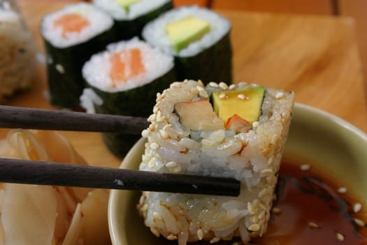 Delicious sushi