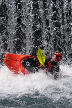 this is the third part of this action. the landing !  there are actually people who drive down such a waterfall backwards. Here is another picture of this crazy  -) Action.....