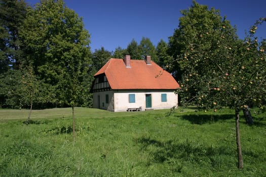 Old washhouse at Brake Castle (seat of the Weserreniassance Museum).