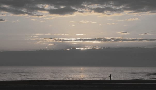 Alone by the sea