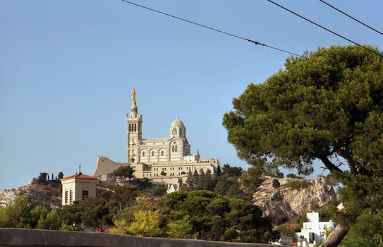 Evening sun over Marseille