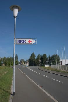 Sign for the Bavarian Red Cross