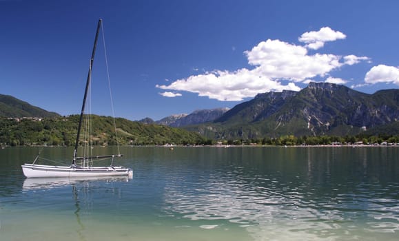 by the lake