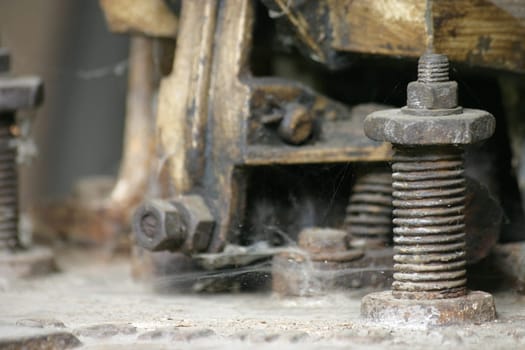 rusted machine