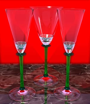 Cocktail glasses