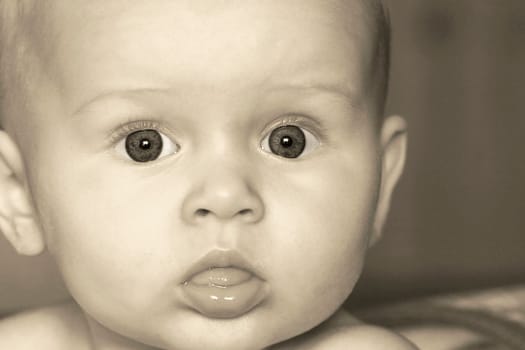 Baby's gaze