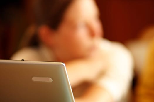 Woman at laptop