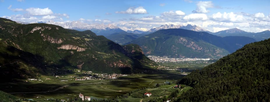 with a view of Terlano and Bolzano