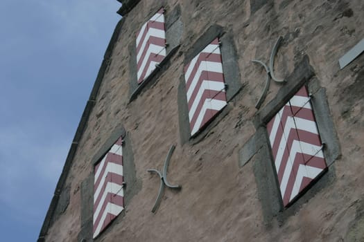 Façade of the Redenhof in Hameln (Lower Saxony)