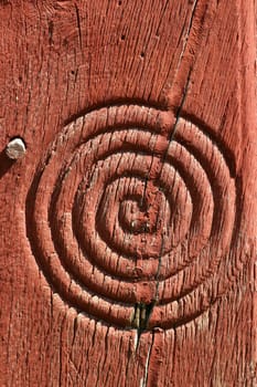 ... seen at an old half-timbered house
