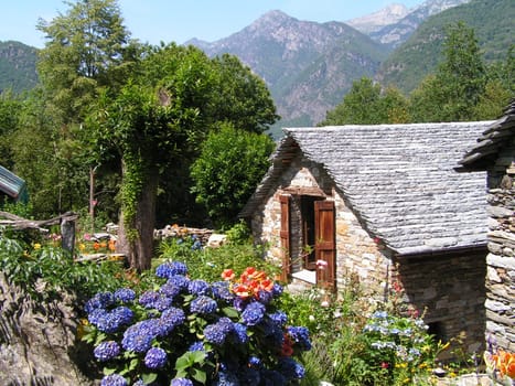 a cottage in Ticino