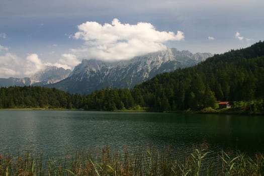 At the mountain lake